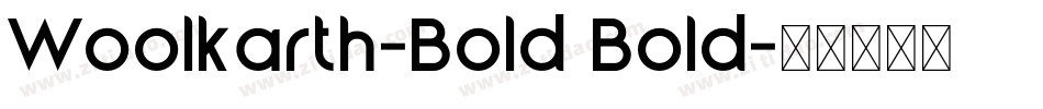 Woolkarth-Bold Bold字体转换